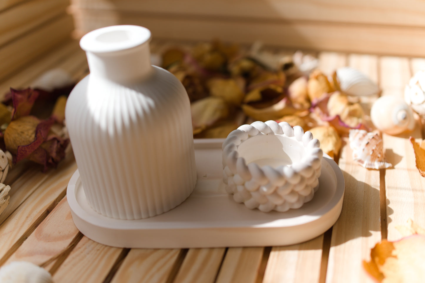 Bouteille de rangement rayée | Vase décoratif | bougeoir | Décoration d'intérieur | Cadeau