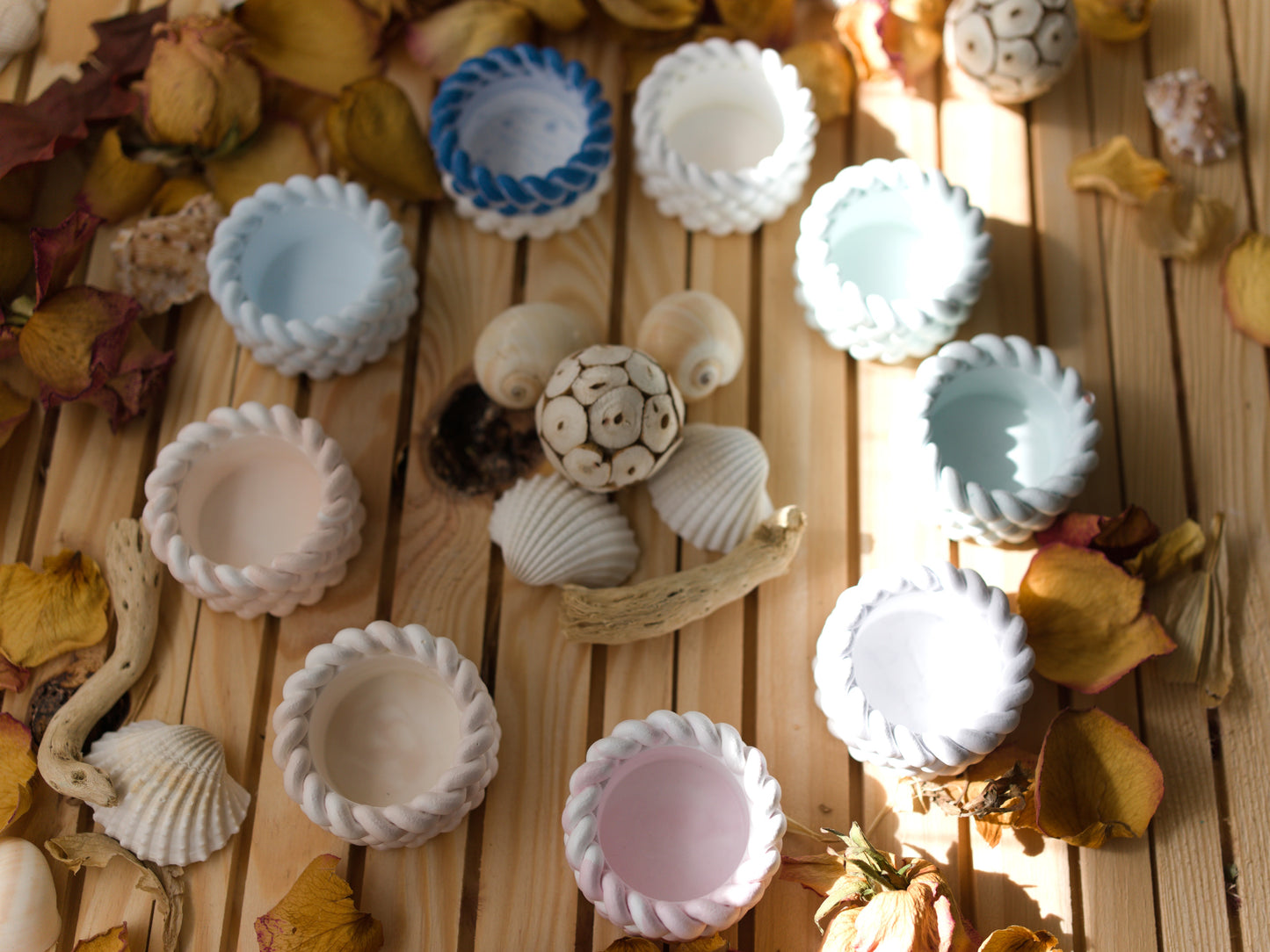 Bougeoir “Corde” en Céramique– Artisanat & Originalité