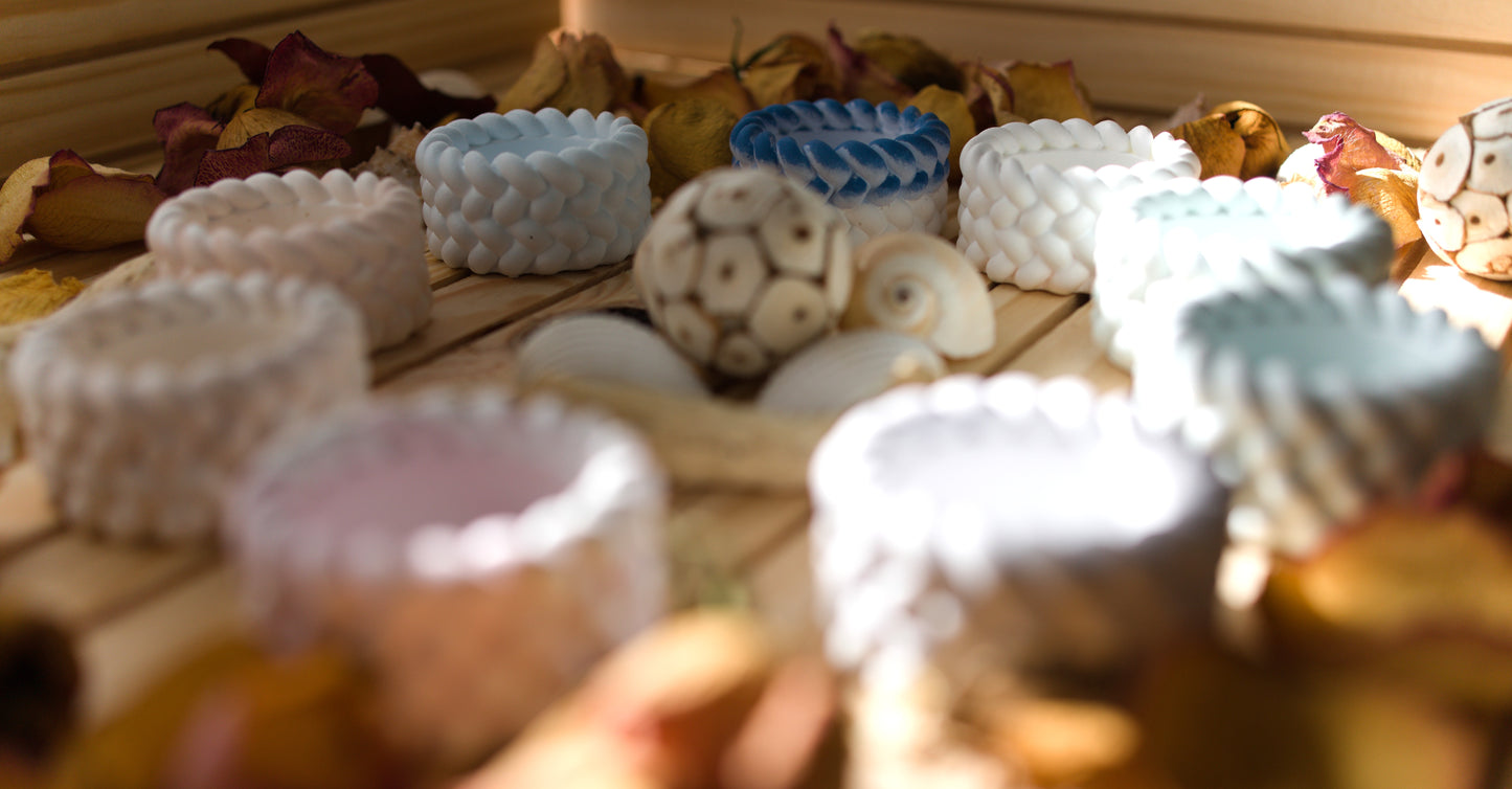 Bougeoir “Corde” en Céramique– Artisanat & Originalité