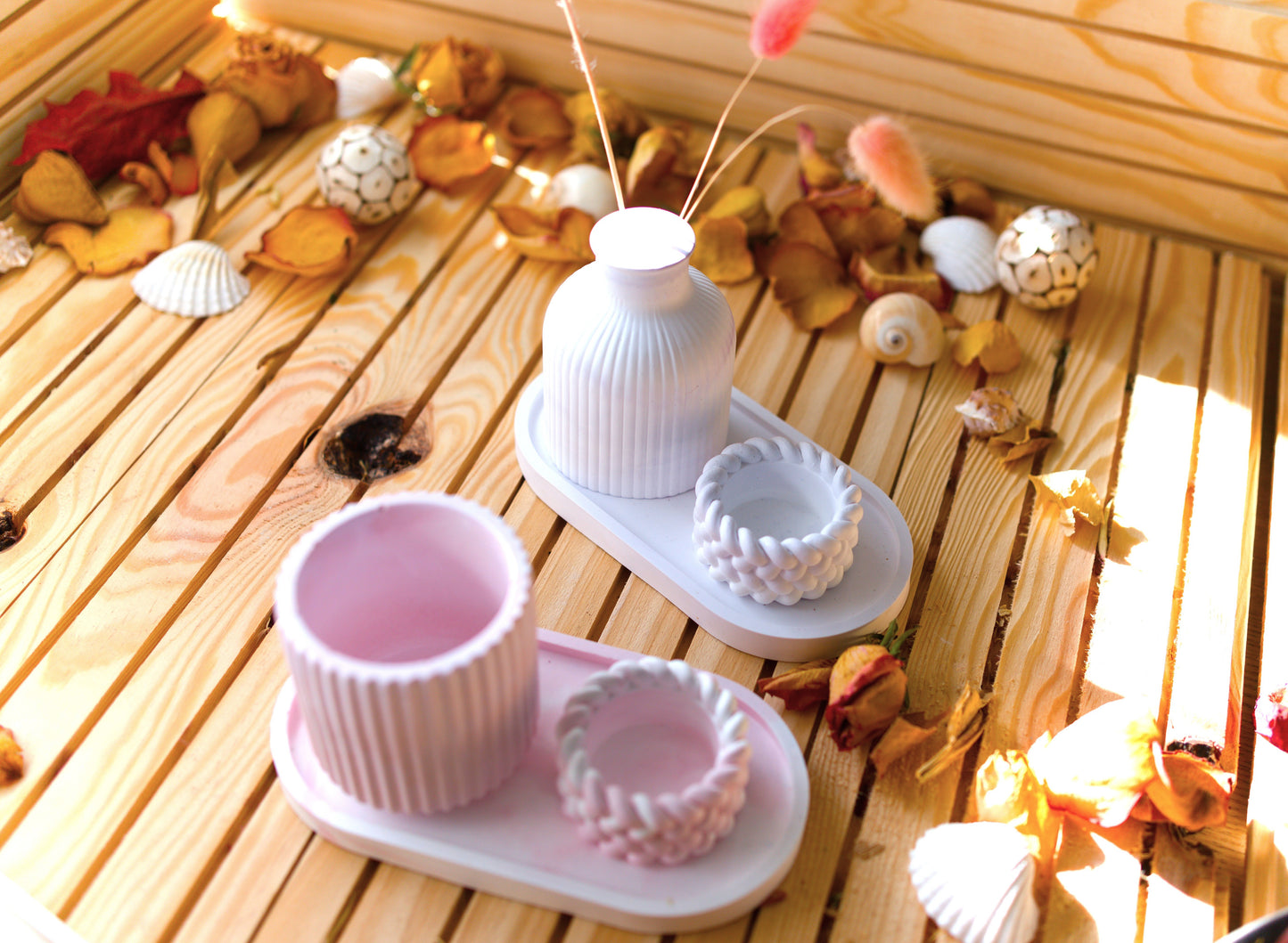 Bouteille de rangement rayée | Vase décoratif | bougeoir | Décoration d'intérieur | Cadeau