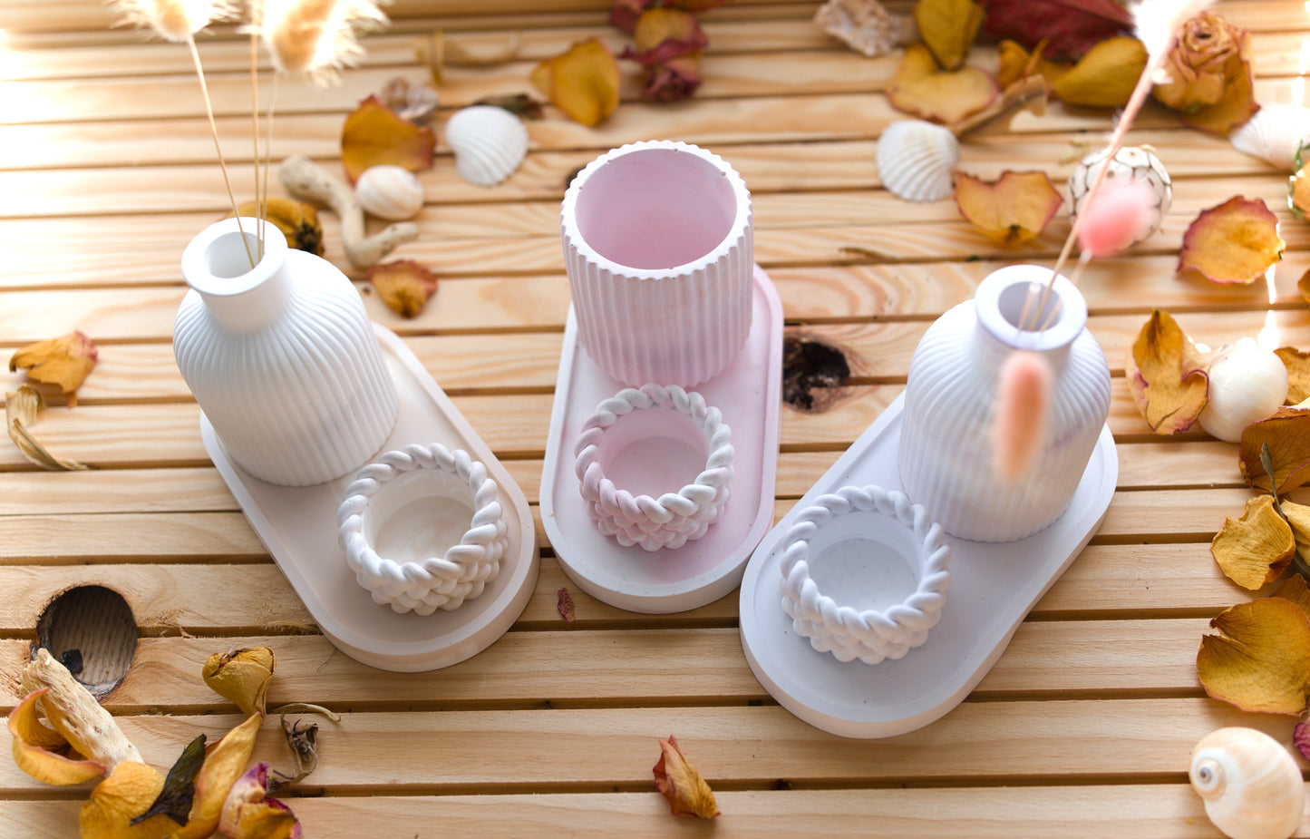 Bouteille de rangement rayée | Vase décoratif | bougeoir | Décoration d'intérieur | Cadeau