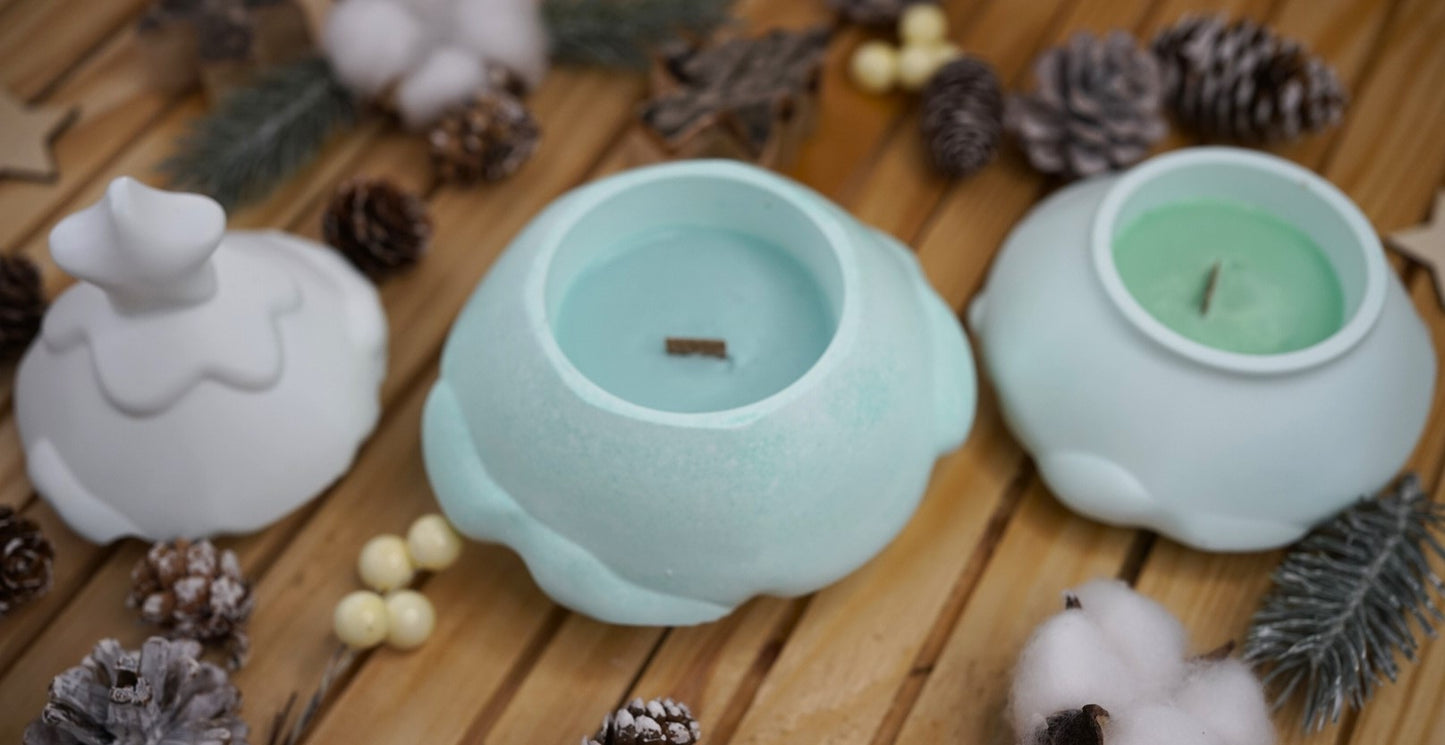 Sapin décoratif modulable avec bougies – Centre de table élégant