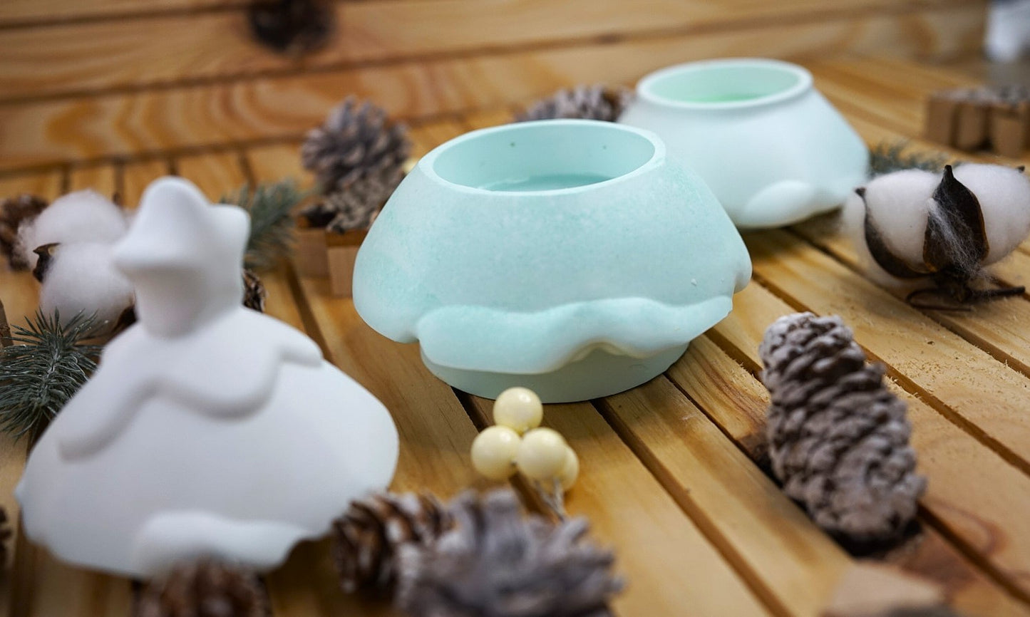 Sapin décoratif modulable avec bougies – Centre de table élégant