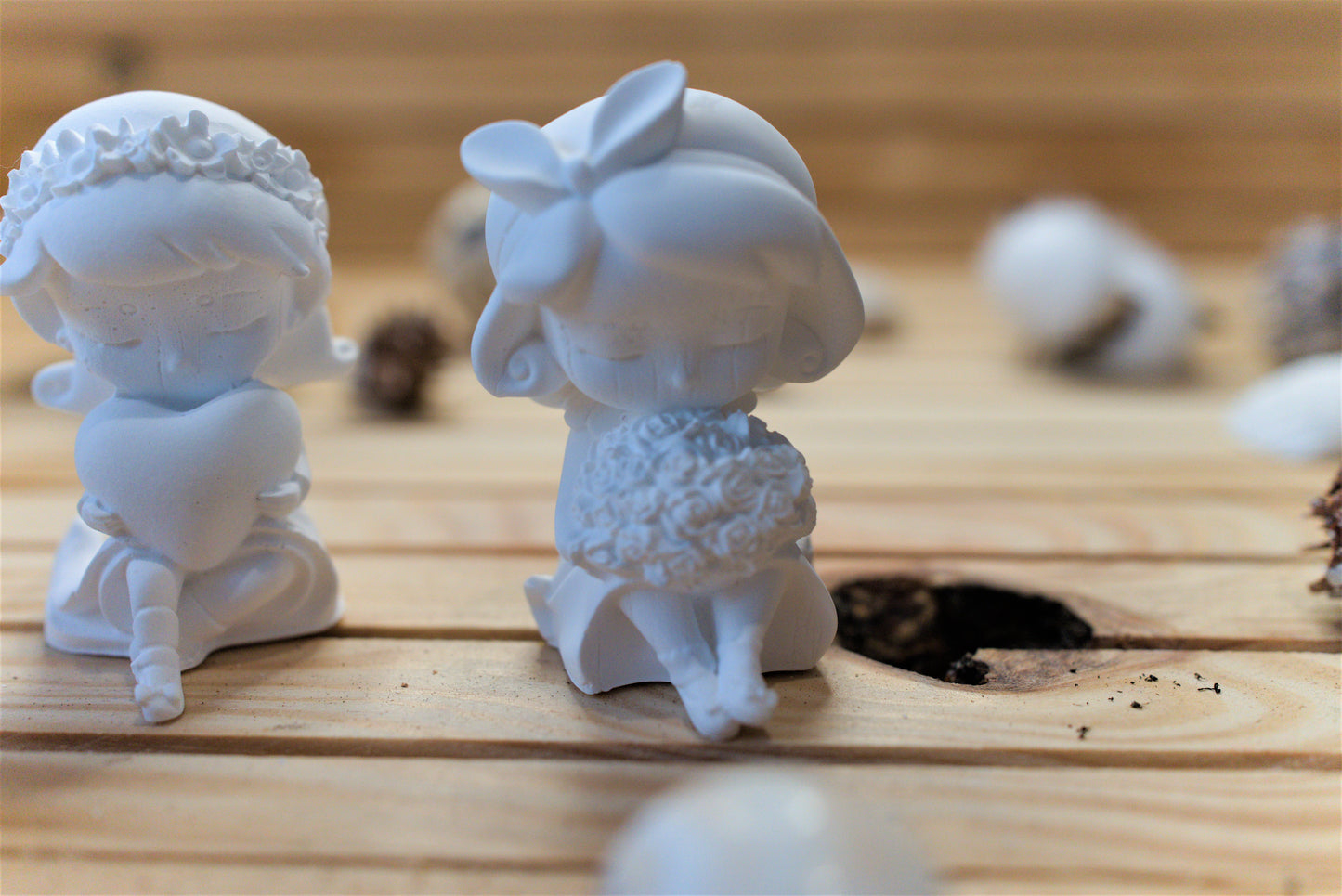 Figurine fée en céramique artisanale – Création personnalisable