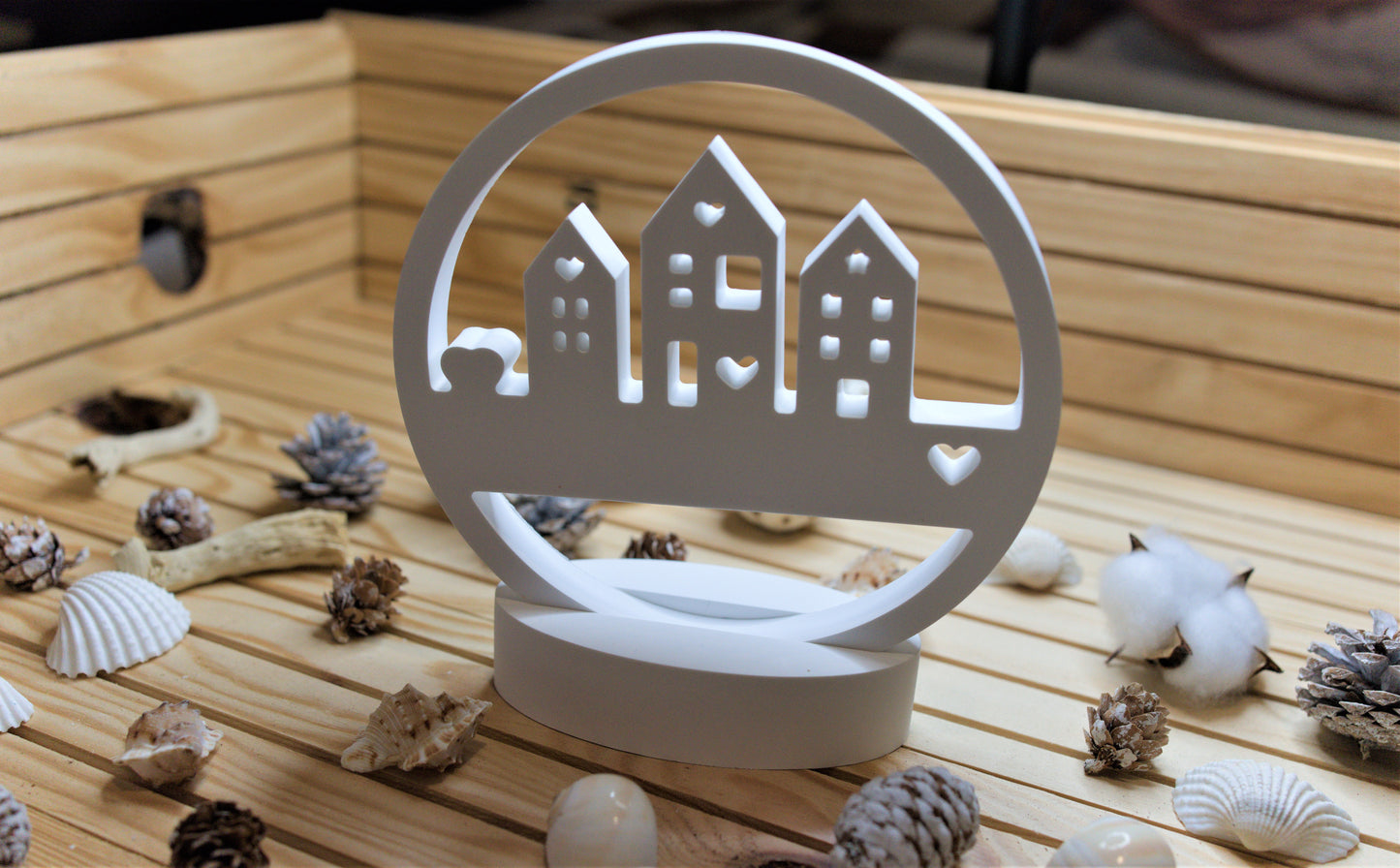 Décoration en céramique artisanale – Village poétique personnalisable