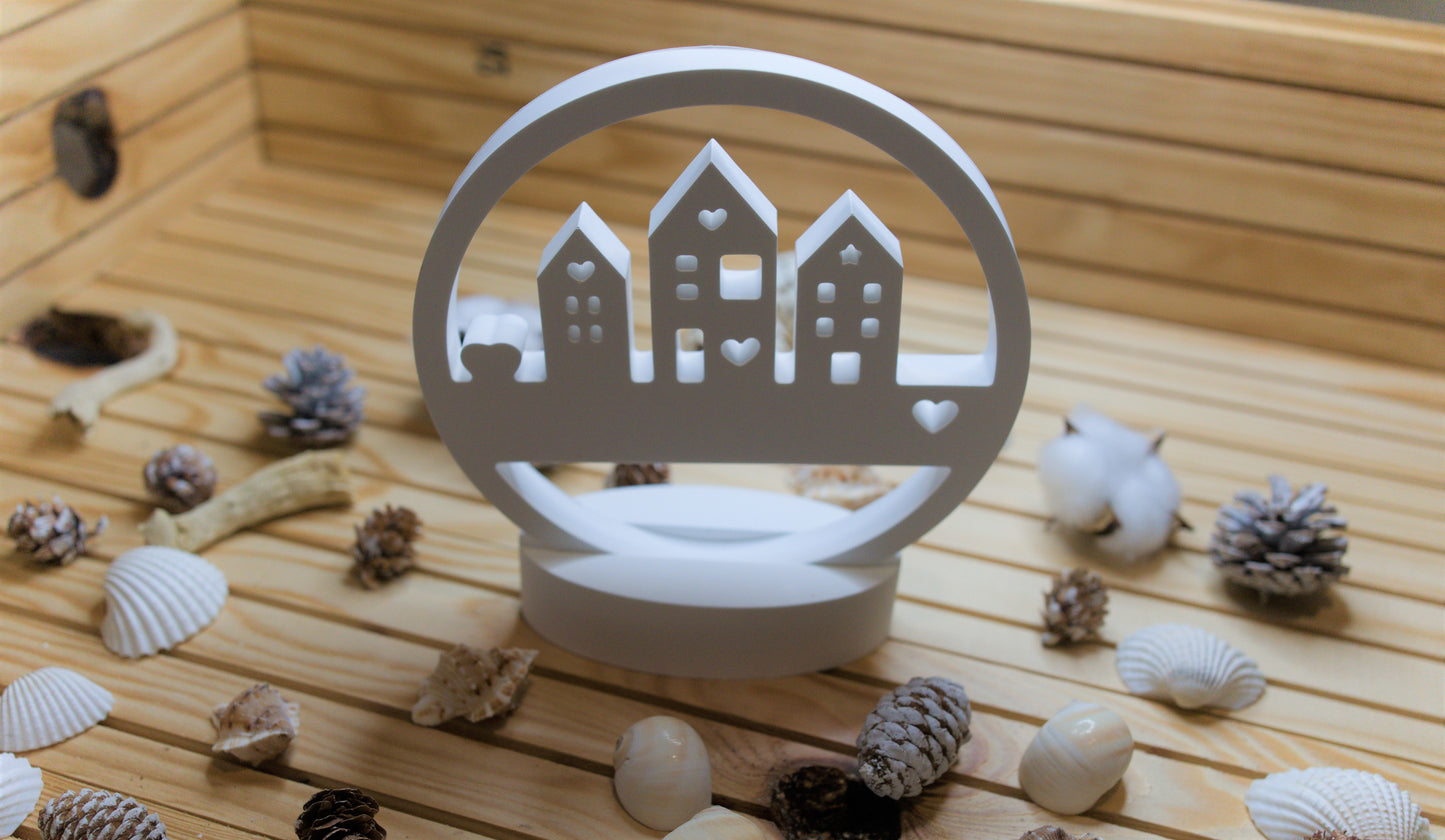 Décoration en céramique artisanale – Village poétique personnalisable