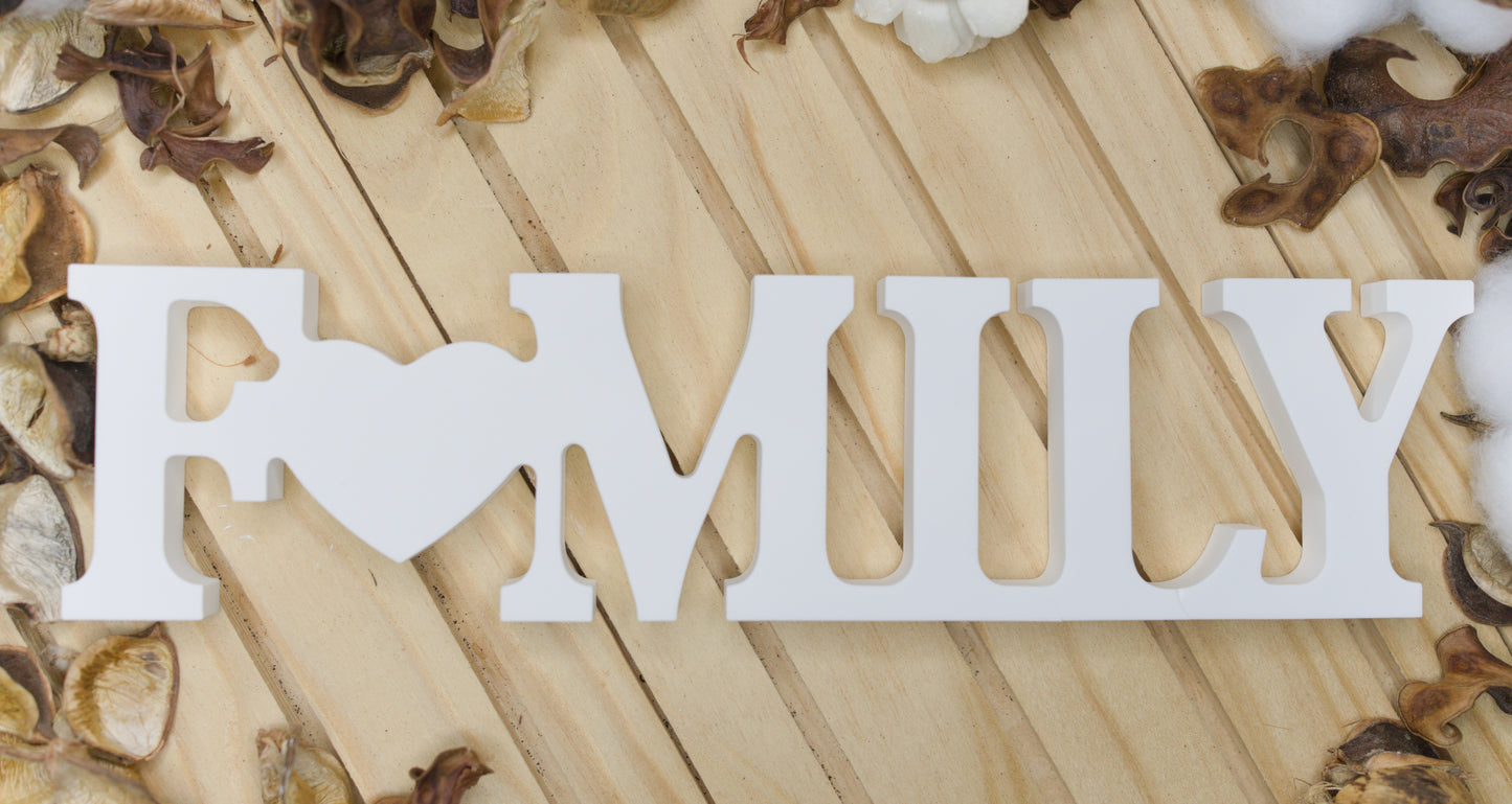 Mots décoratifs en céramique – HOME, LOVE & FAMILY