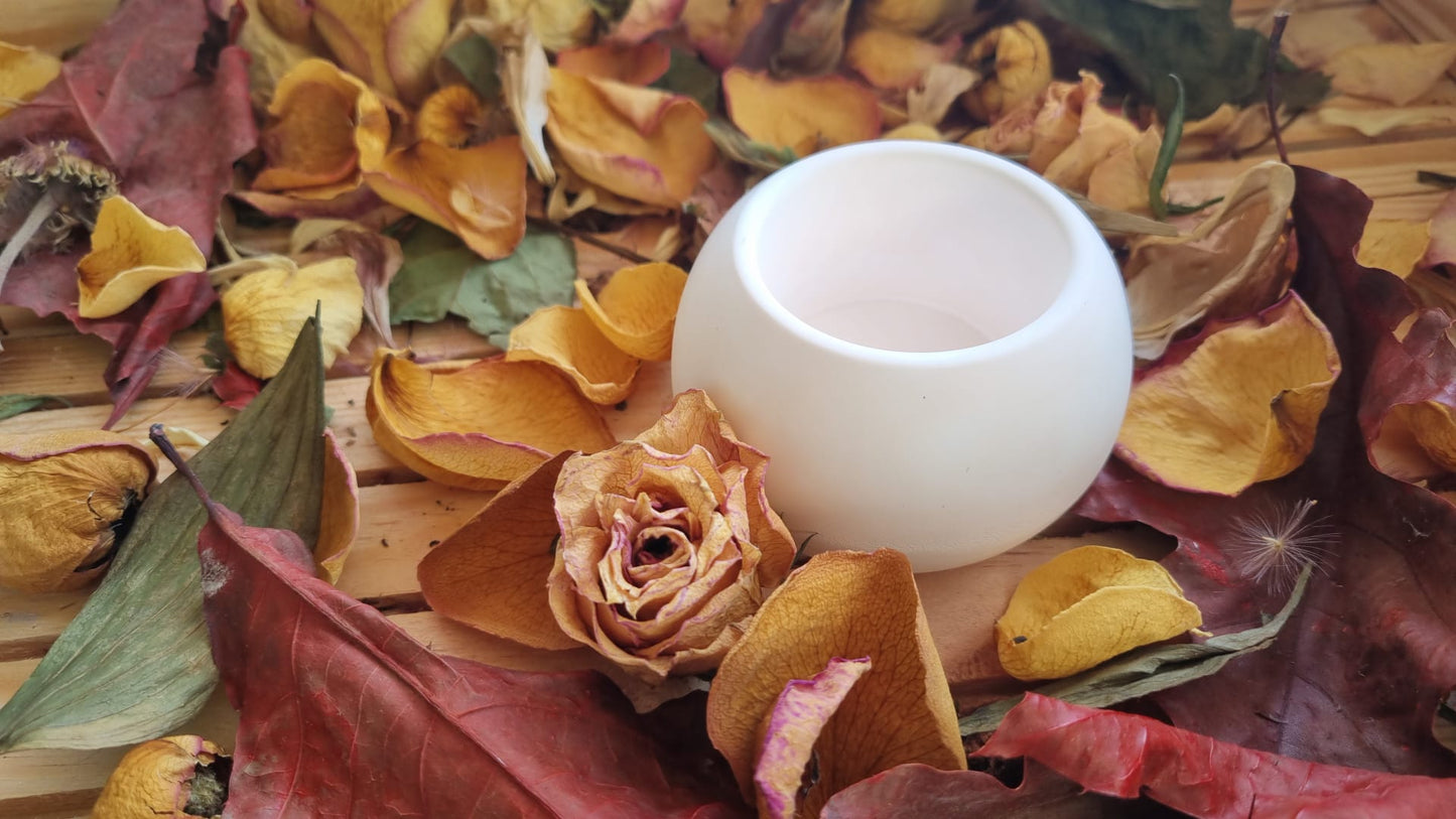 Petit pot de rangement rond en céramique marbrée – pot décoratif artisanal fait main – idée cadeau unique