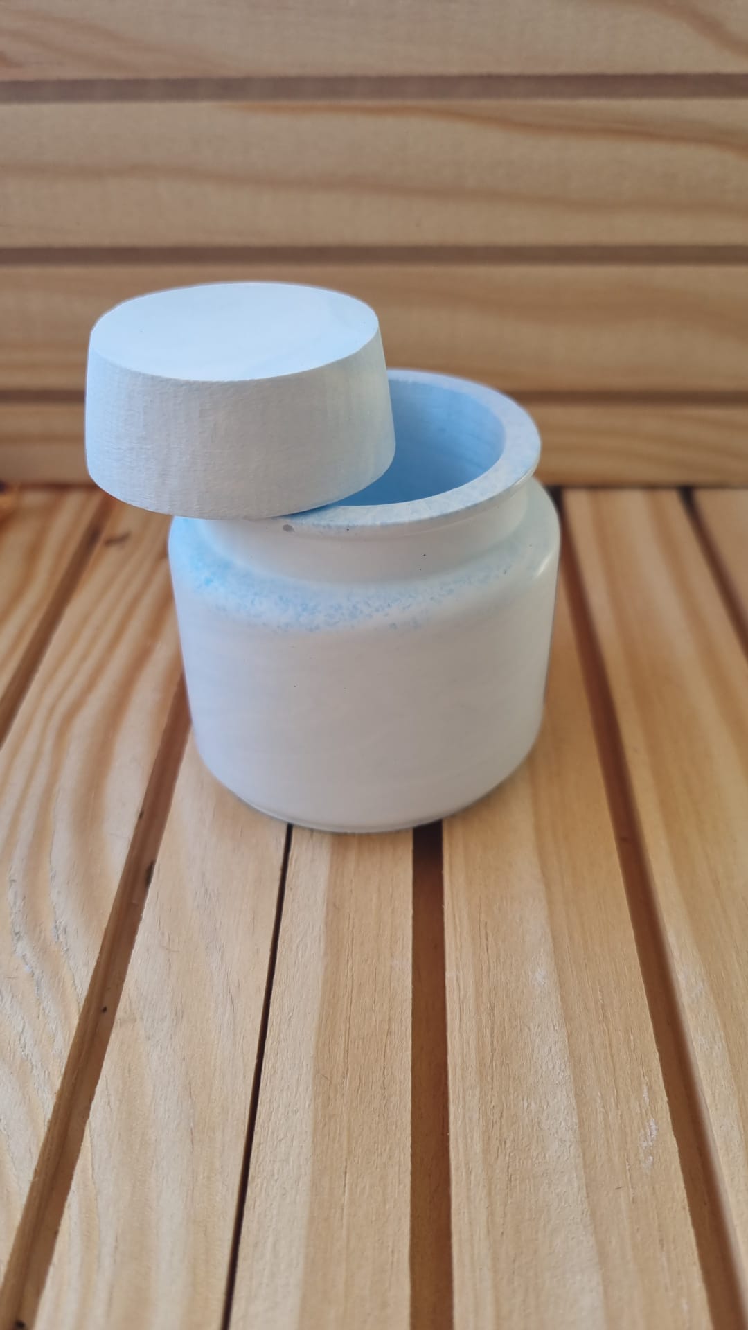 Pot en céramique 30 mL avec couvercle – Idéal pour crème, baume et cosmétiques faits maison