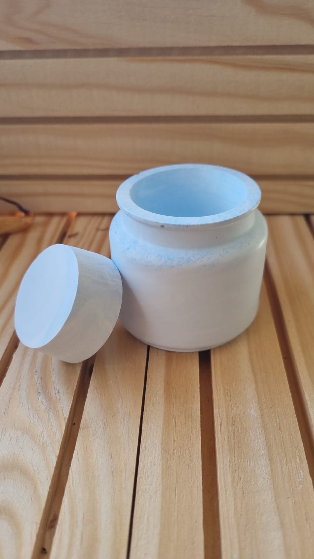 Pot en céramique 30 mL avec couvercle – Idéal pour crème, baume et cosmétiques faits maison