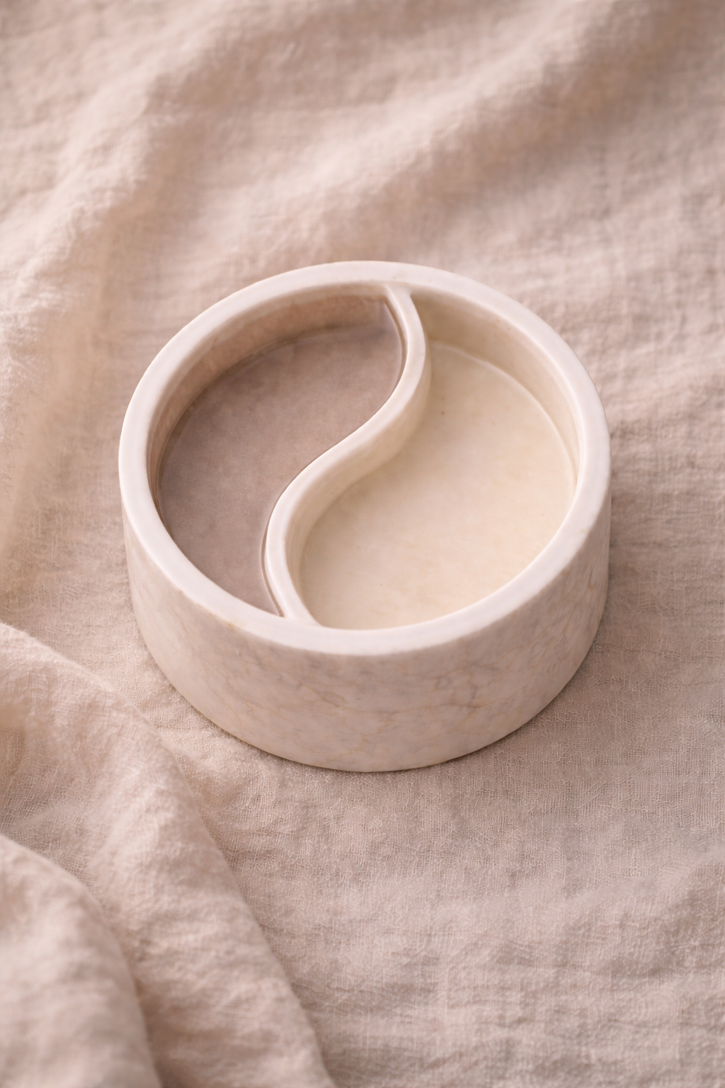 Bougie Yin-Yang personnalisable – Fait main