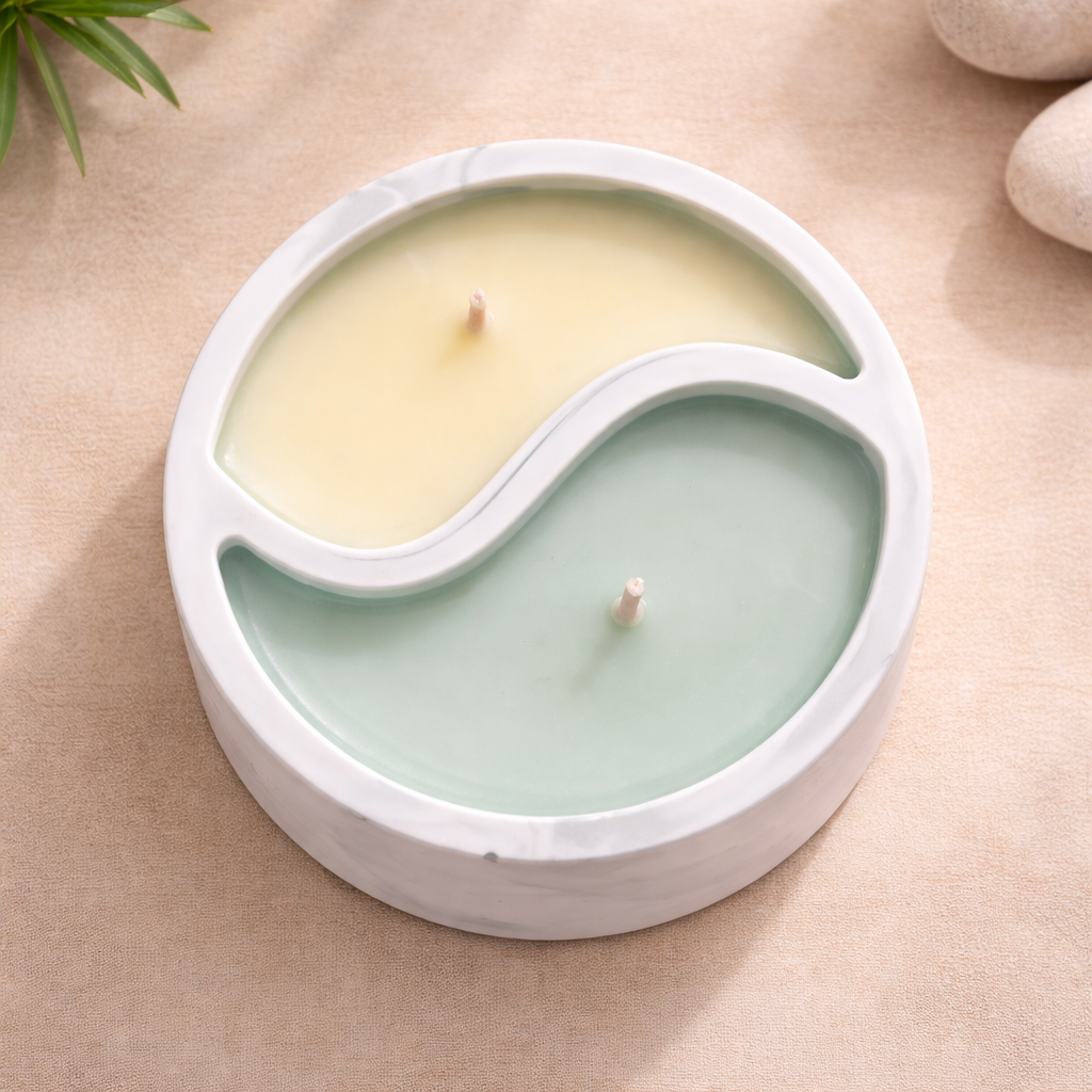 Bougie Yin-Yang – Agrume & Sauge