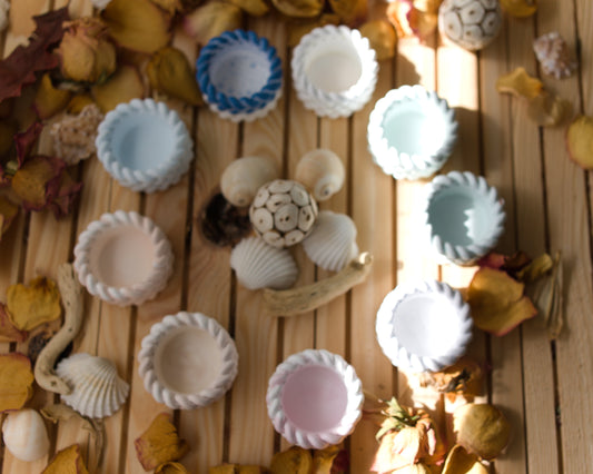 Bougeoir “Corde” en Céramique– Artisanat & Originalité