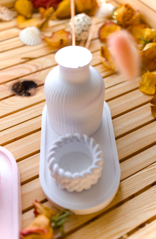 Bouteille de rangement rayée | Vase décoratif | bougeoir | Décoration d'intérieur | Cadeau