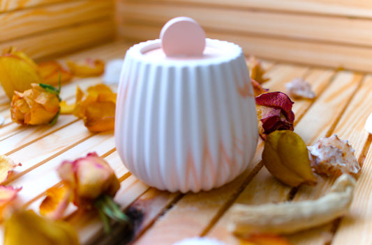Boîte de rangement avec couvercle – Design côtelé élégant