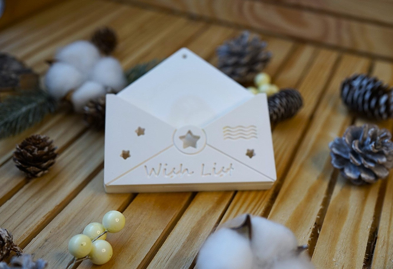 Enveloppe "Wish List" en Céramique – Boîte à Souhaits et Petits Mots
