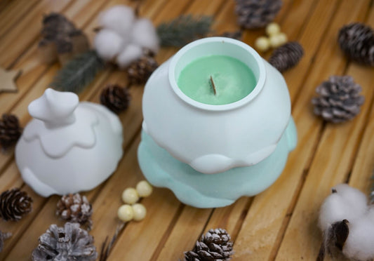 Sapin décoratif modulable avec bougies – Centre de table élégant