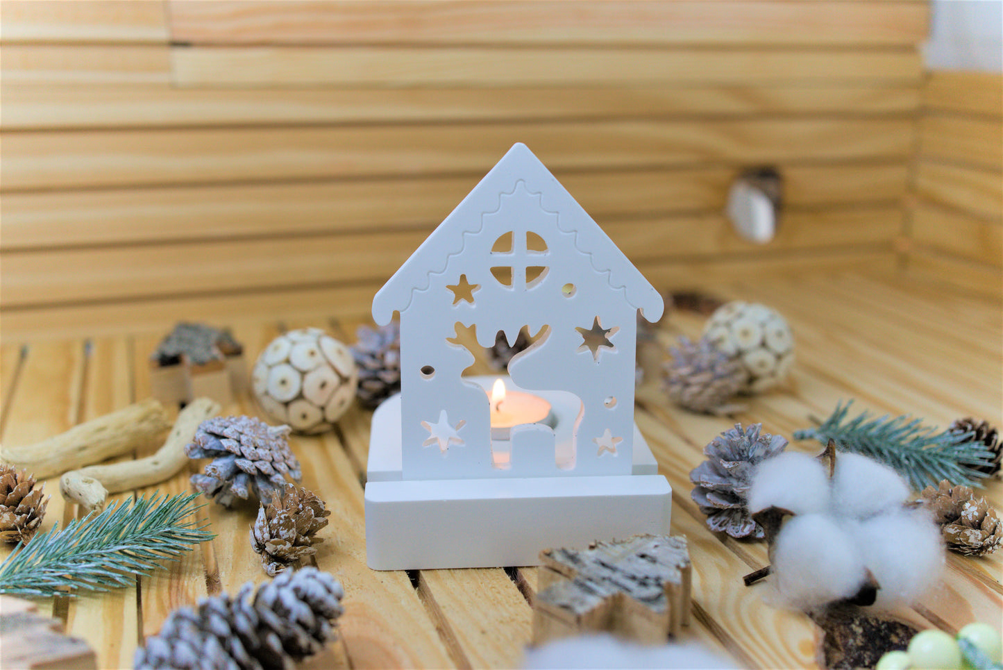 Bougeoir en céramique avec façades interchangeables