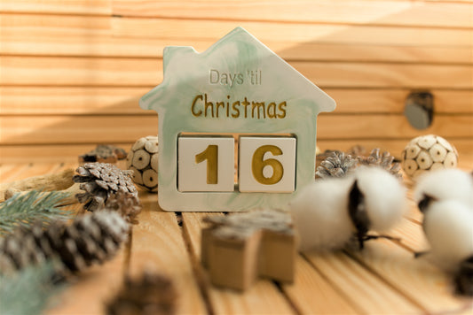 Compte à rebours de Noël en céramique