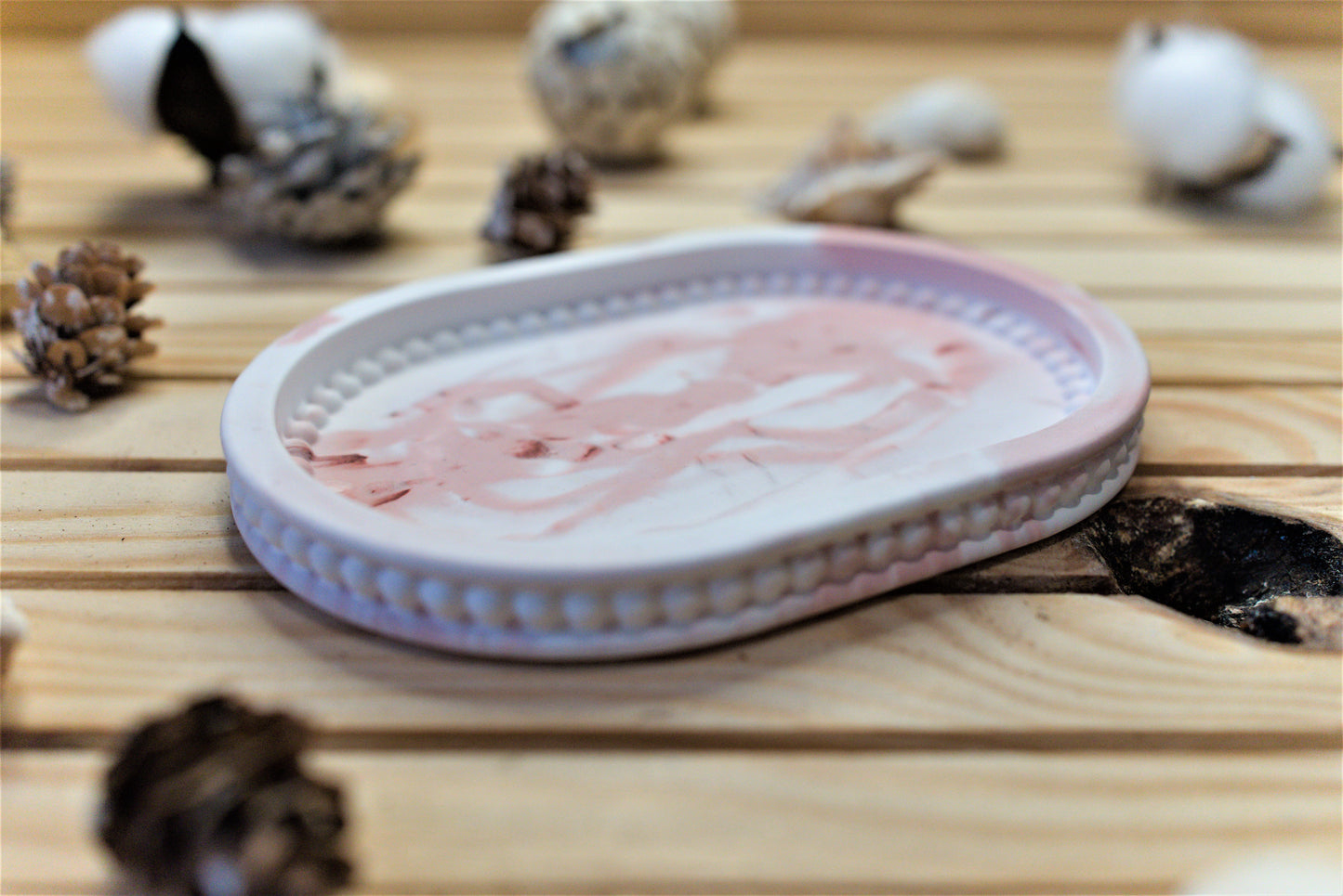 Tablette Vide-poche en céramique artisanale – Pièce personnalisable