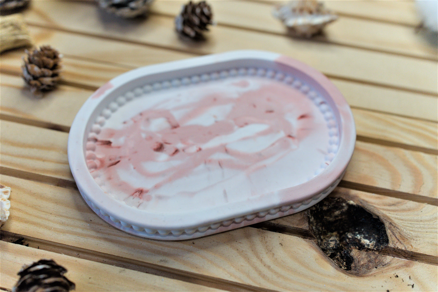 Tablette Vide-poche en céramique artisanale – Pièce personnalisable