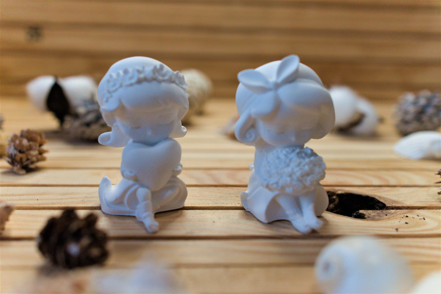 Figurine fée en céramique artisanale – Création personnalisable