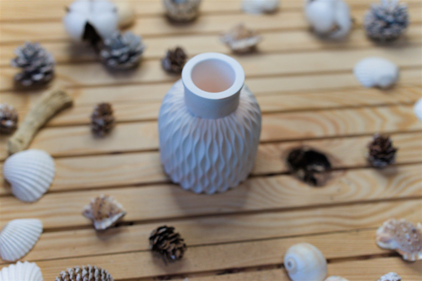 Vase en céramique artisanale – Finition cirée personnalisable