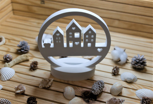 Décoration en céramique artisanale – Village poétique personnalisable