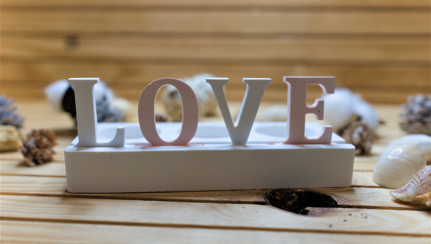 Bougeoir en céramique personnalisable – Création artisanale à message