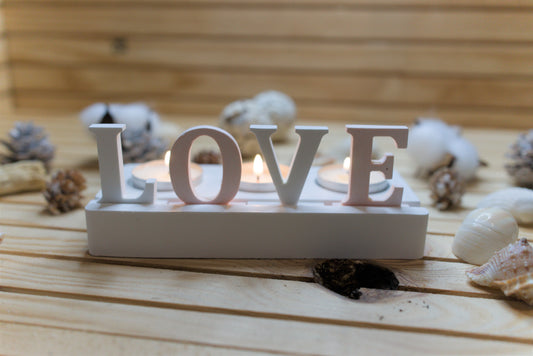 Bougeoir en céramique personnalisable – Création artisanale à message