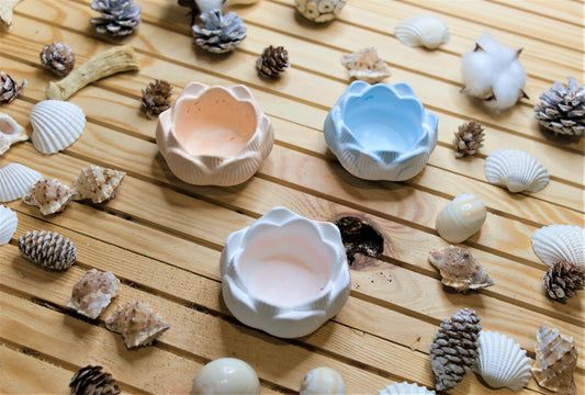 Bol fleur en céramique – vide-poche artisanal – coupelle fleur de lotus faite main