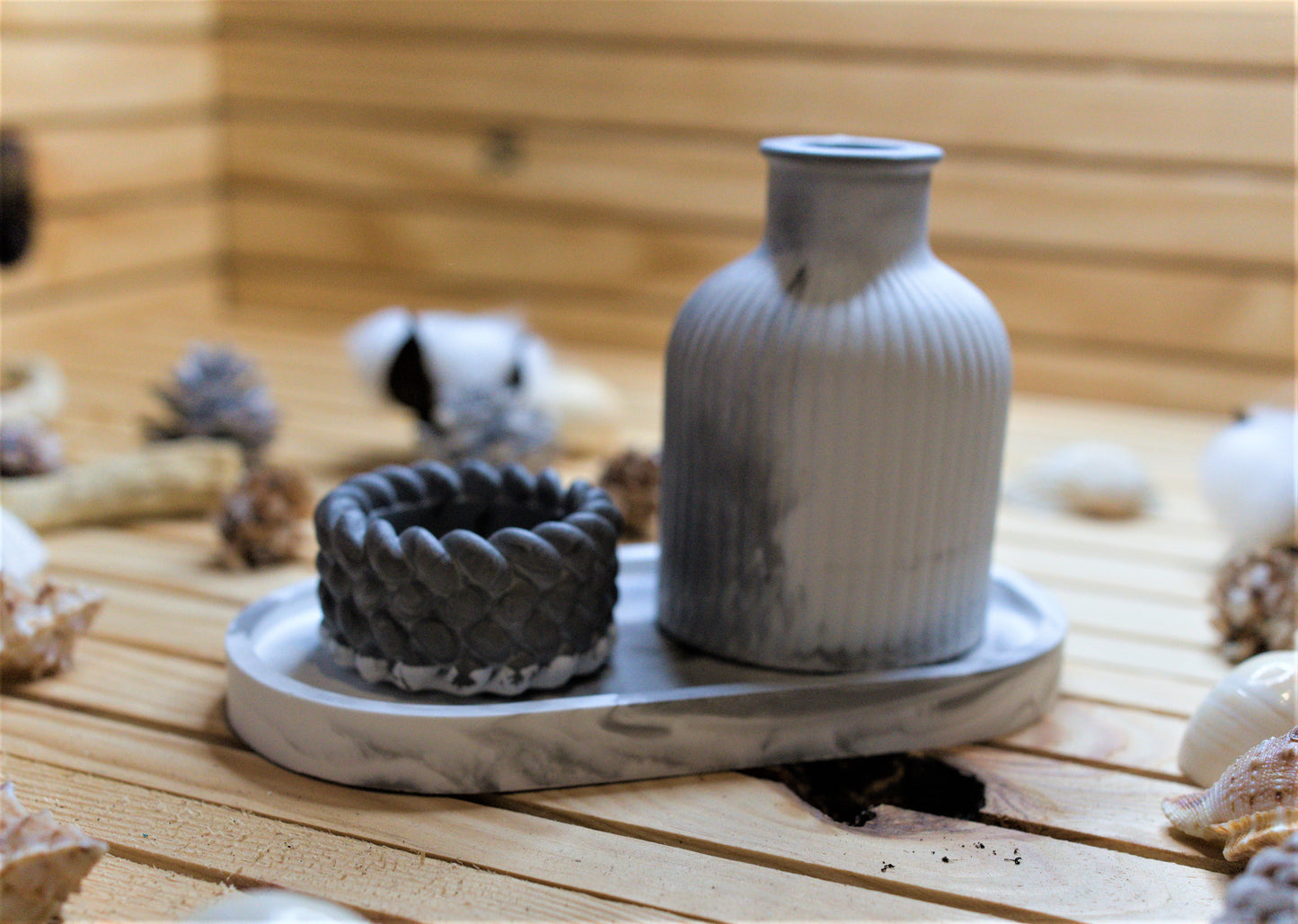 Bouteille de rangement rayée | Vase décoratif | bougeoir | Décoration d'intérieur | Cadeau