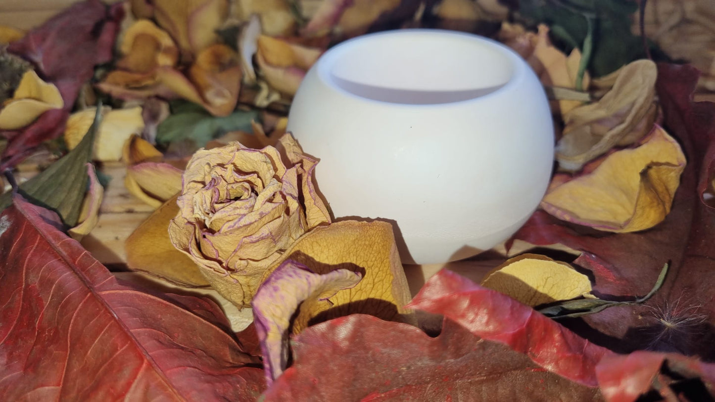 Petit pot de rangement rond en céramique marbrée – pot décoratif artisanal fait main – idée cadeau unique