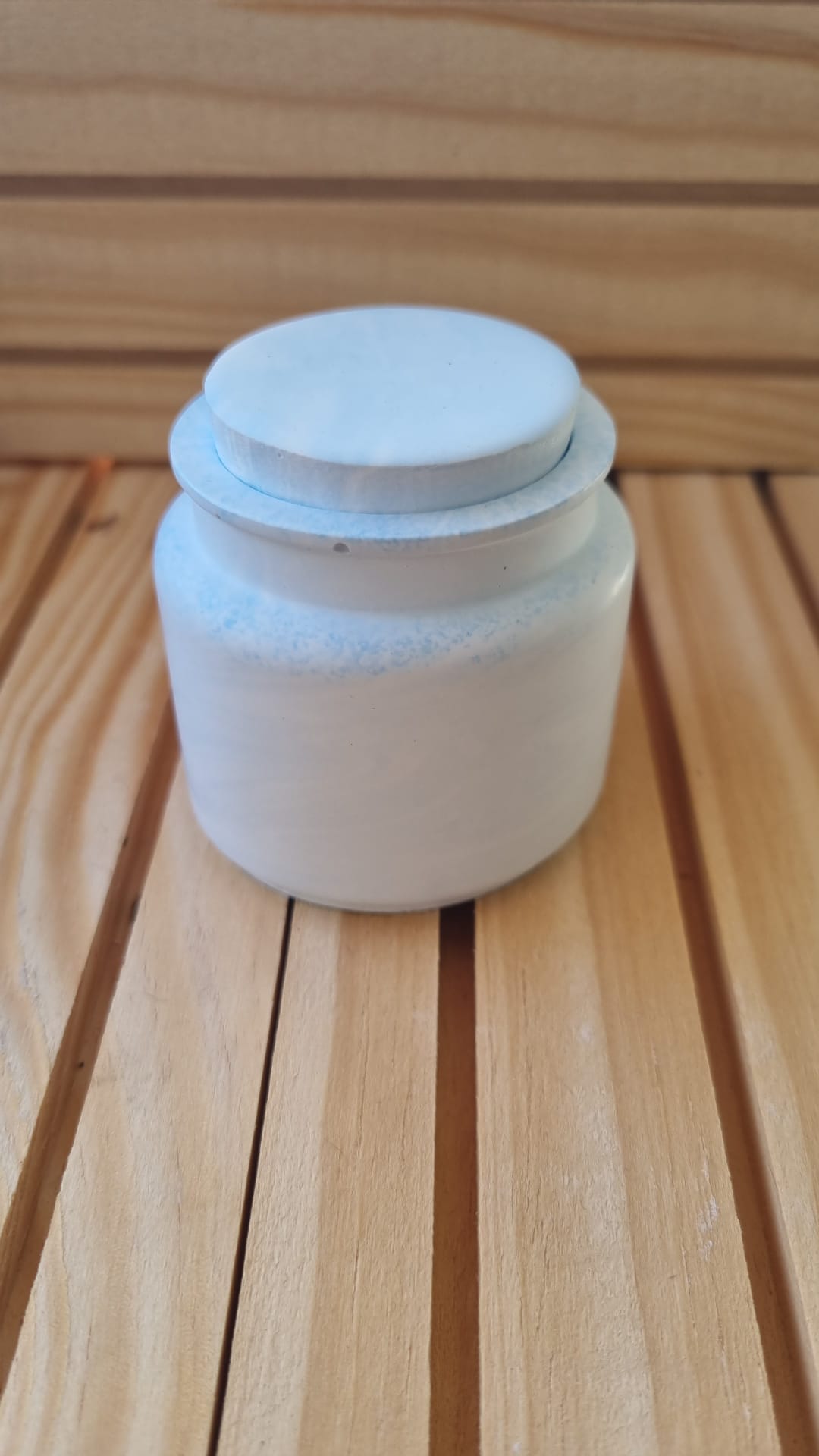 Pot en céramique 30 mL avec couvercle – Idéal pour crème, baume et cosmétiques faits maison