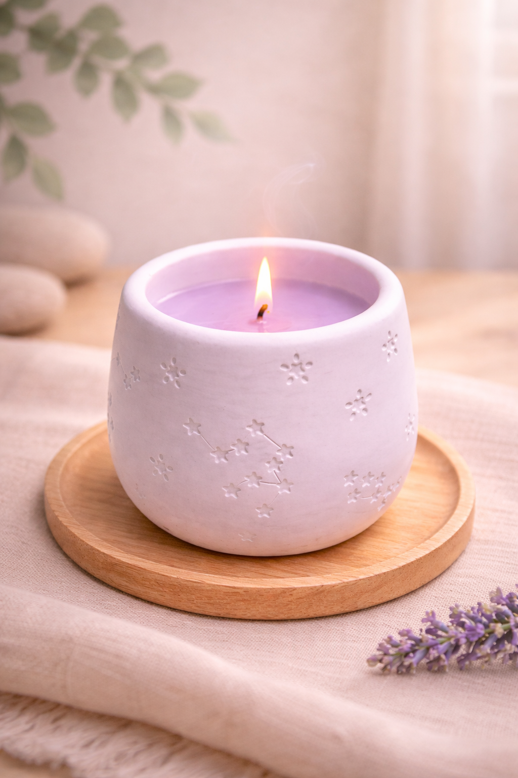 Bougie Étoiles – Fleur de Maquis